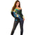 Nicaragua Independence Day Off Shoulder Sweater En Dios confiamos - Wonder Print Shop