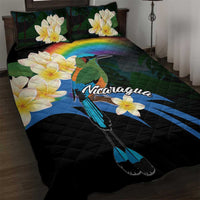 Nicaragua Independence Day Quilt Bed Set En Dios confiamos - Wonder Print Shop