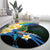 Nicaragua Independence Day Round Carpet En Dios confiamos - Wonder Print Shop