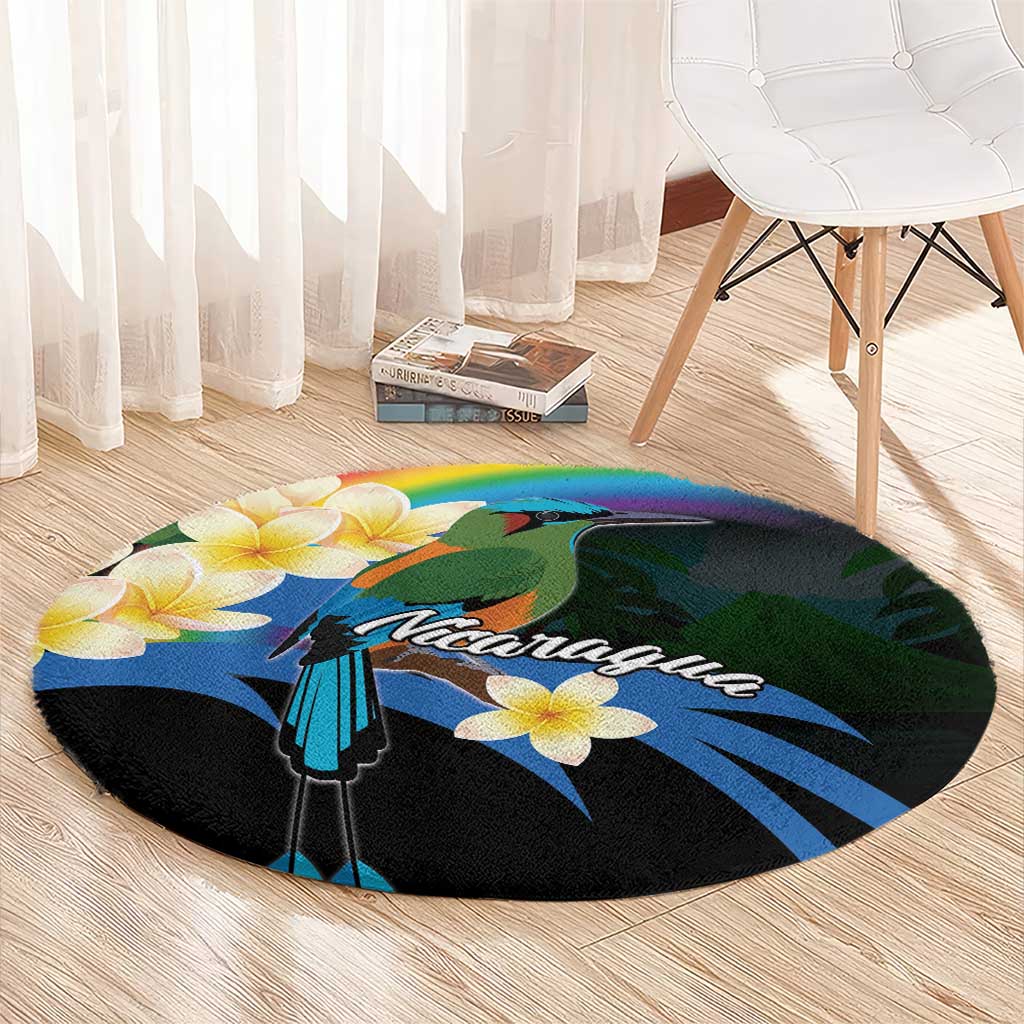 Nicaragua Independence Day Round Carpet En Dios confiamos - Wonder Print Shop