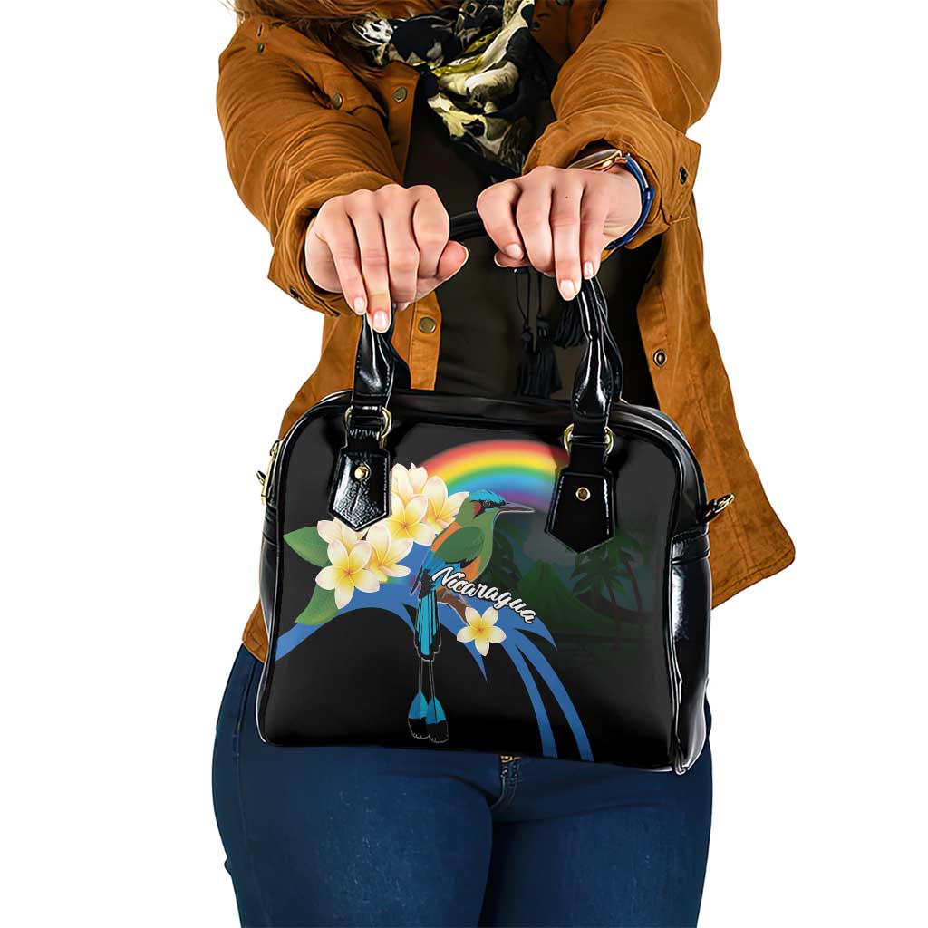 Nicaragua Independence Day Shoulder Handbag En Dios confiamos - Wonder Print Shop
