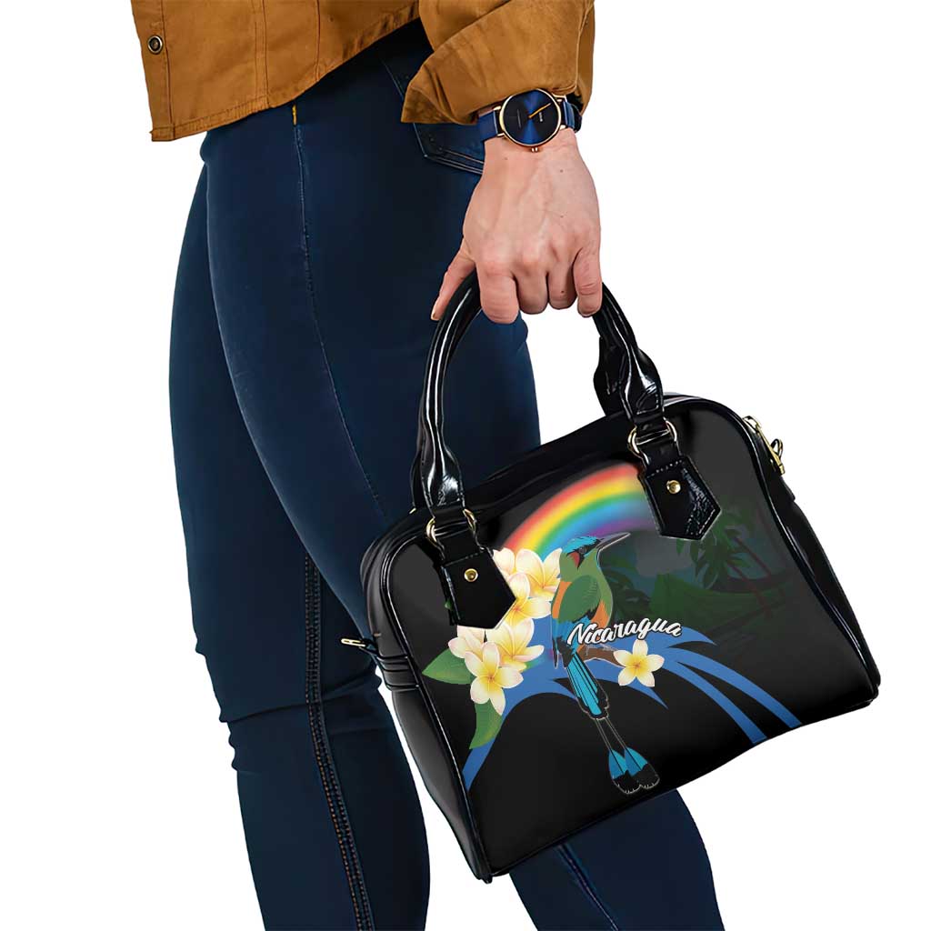 Nicaragua Independence Day Shoulder Handbag En Dios confiamos - Wonder Print Shop