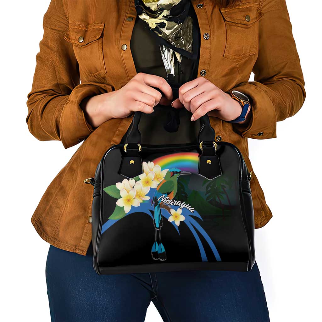 Nicaragua Independence Day Shoulder Handbag En Dios confiamos - Wonder Print Shop