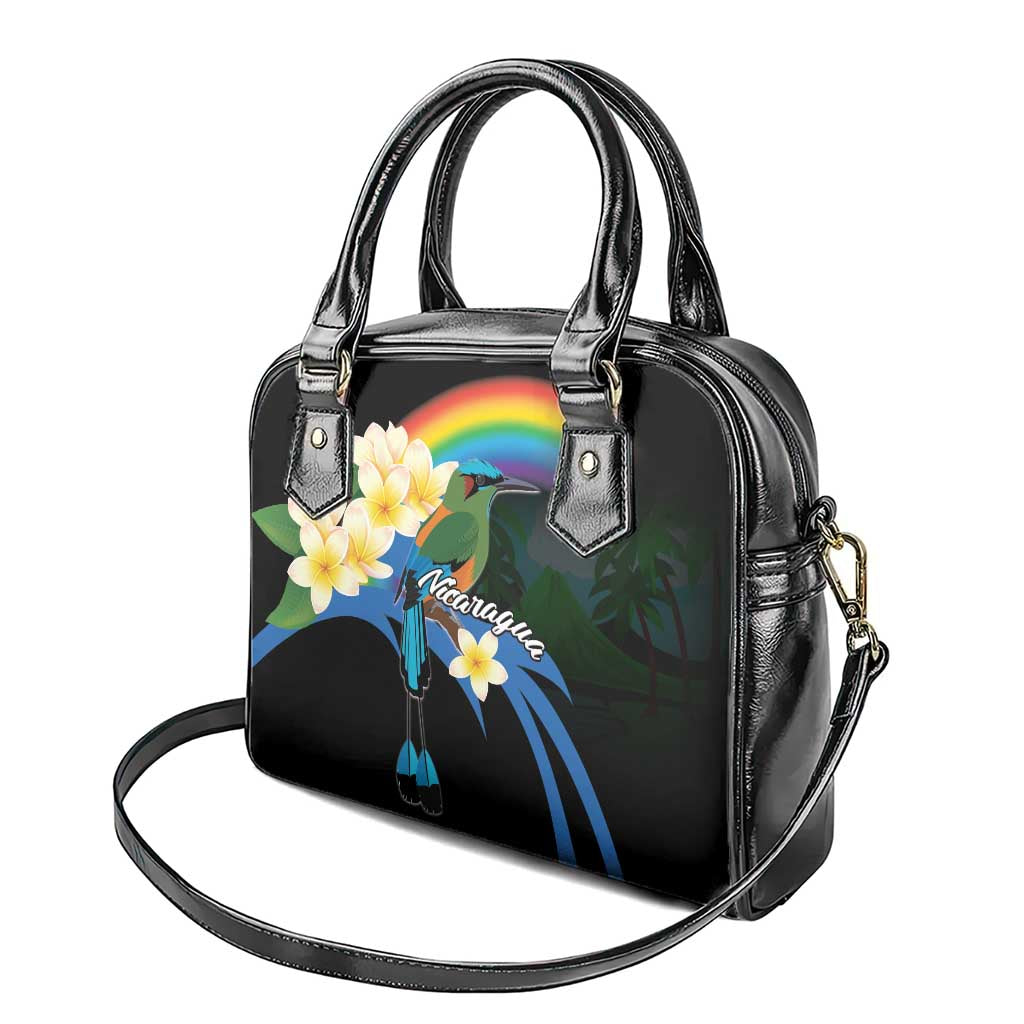 Nicaragua Independence Day Shoulder Handbag En Dios confiamos - Wonder Print Shop