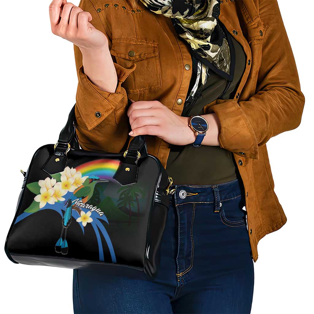 Nicaragua Independence Day Shoulder Handbag En Dios confiamos - Wonder Print Shop