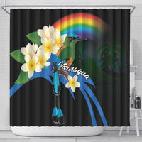 Nicaragua Independence Day Shower Curtain En Dios confiamos - Wonder Print Shop