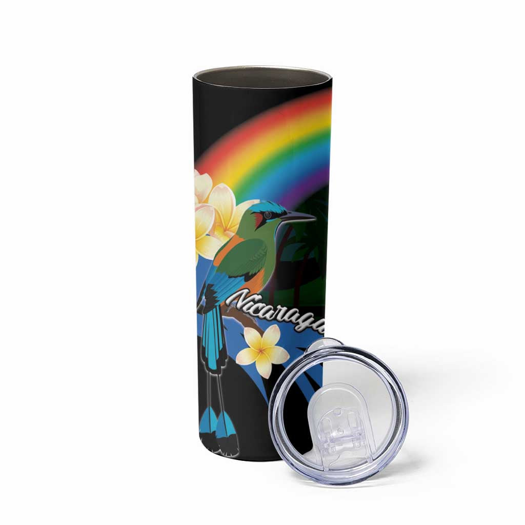 Nicaragua Independence Day Skinny Tumbler En Dios confiamos - Wonder Print Shop