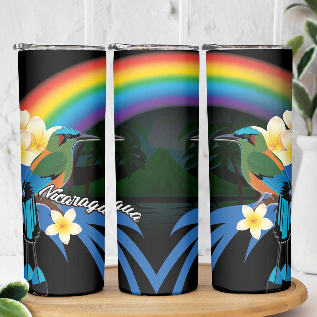 Nicaragua Independence Day Skinny Tumbler En Dios confiamos - Wonder Print Shop