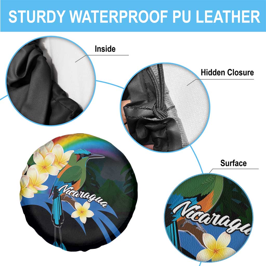 Nicaragua Independence Day Spare Tire Cover En Dios confiamos - Wonder Print Shop