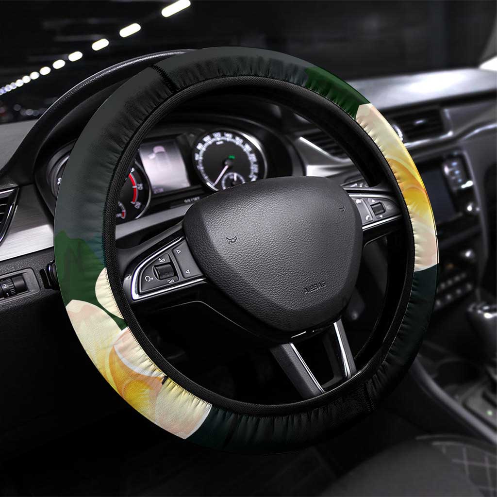 Nicaragua Independence Day Steering Wheel Cover En Dios confiamos - Wonder Print Shop