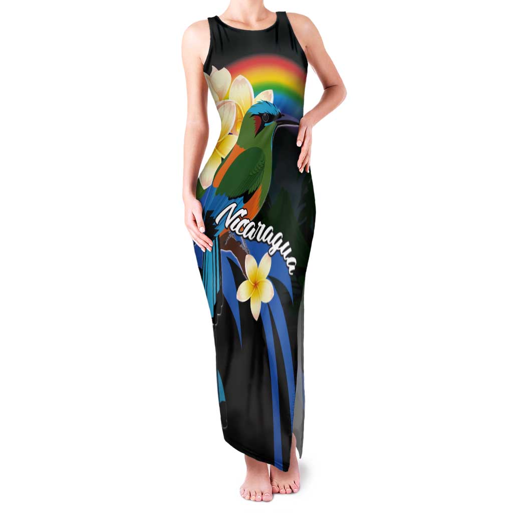 Nicaragua Independence Day Tank Maxi Dress En Dios confiamos - Wonder Print Shop