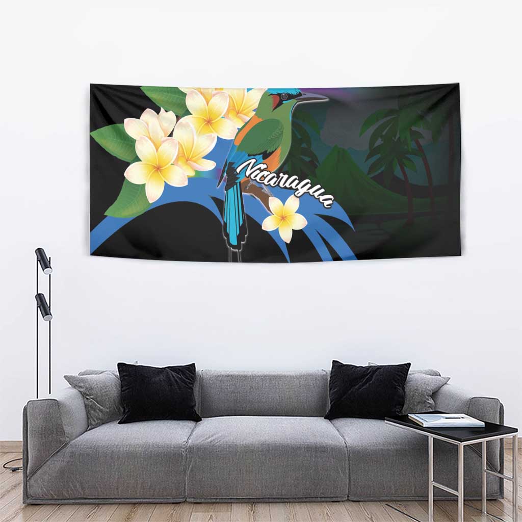 Nicaragua Independence Day Tapestry En Dios confiamos - Wonder Print Shop