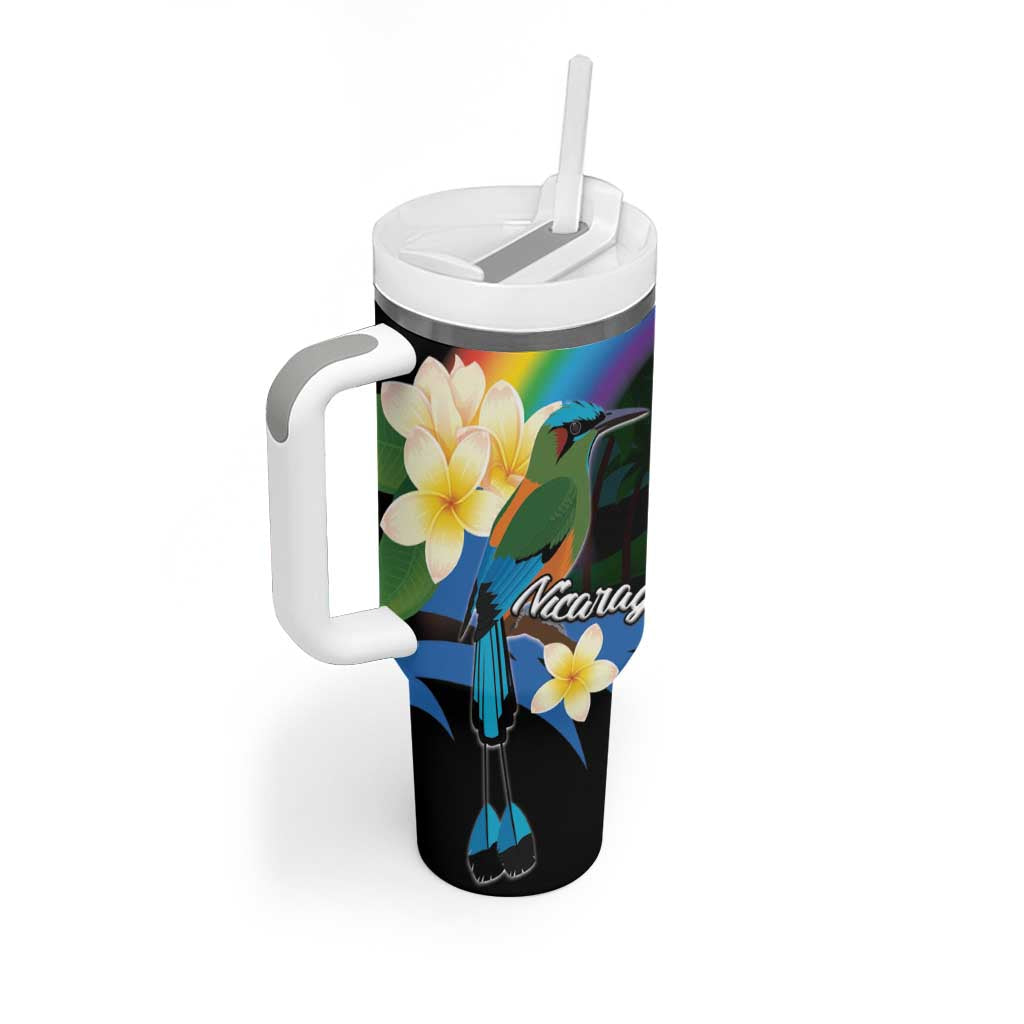 Nicaragua Independence Day Tumbler With Handle En Dios confiamos - Wonder Print Shop