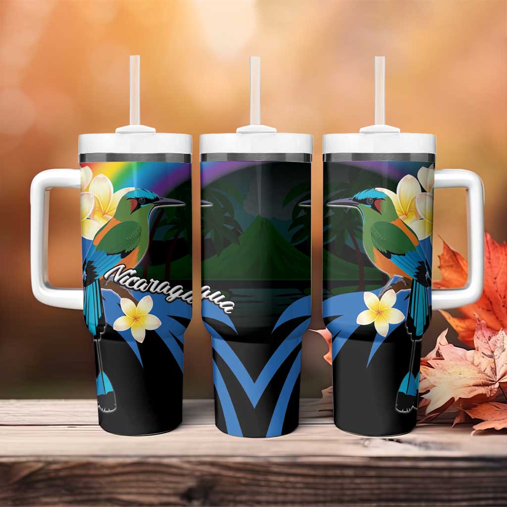 Nicaragua Independence Day Tumbler With Handle En Dios confiamos - Wonder Print Shop