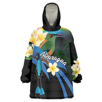 Nicaragua Independence Day Wearable Blanket Hoodie En Dios confiamos - Wonder Print Shop