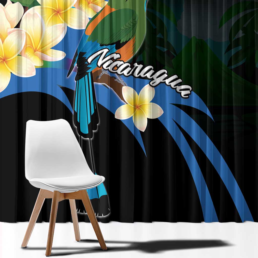 Nicaragua Independence Day Window Curtain En Dios confiamos - Wonder Print Shop