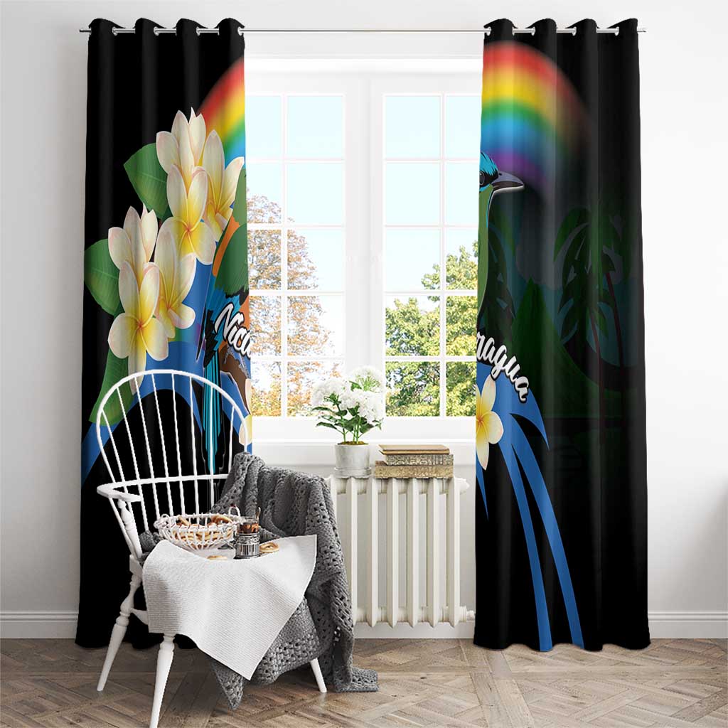 Nicaragua Independence Day Window Curtain En Dios confiamos - Wonder Print Shop