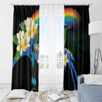 Nicaragua Independence Day Window Curtain En Dios confiamos - Wonder Print Shop