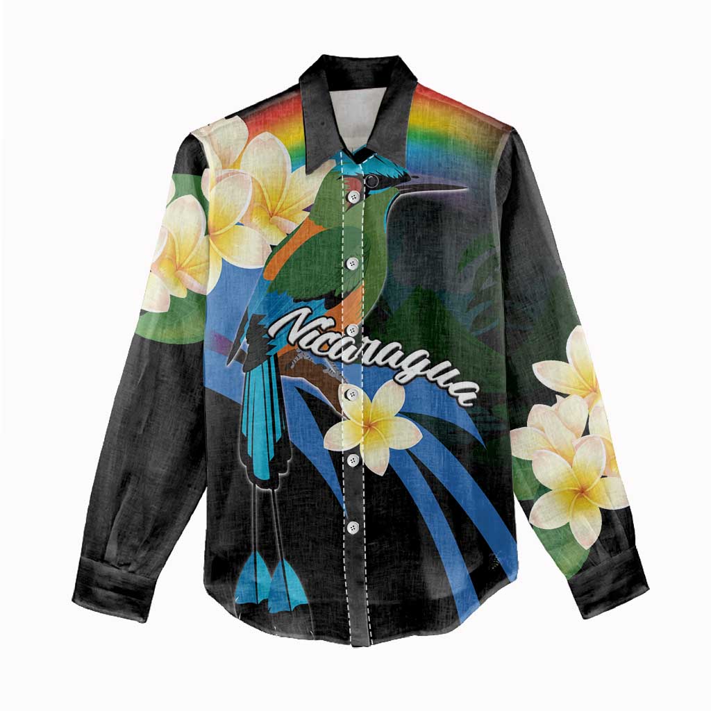 Nicaragua Independence Day Women Casual Shirt En Dios confiamos - Wonder Print Shop