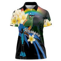 Nicaragua Independence Day Women Polo Shirt En Dios confiamos - Wonder Print Shop