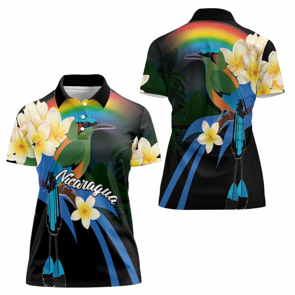 Nicaragua Independence Day Women Polo Shirt En Dios confiamos - Wonder Print Shop