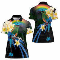 Nicaragua Independence Day Women Polo Shirt En Dios confiamos - Wonder Print Shop