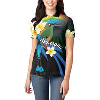 Nicaragua Independence Day Women Polo Shirt En Dios confiamos - Wonder Print Shop