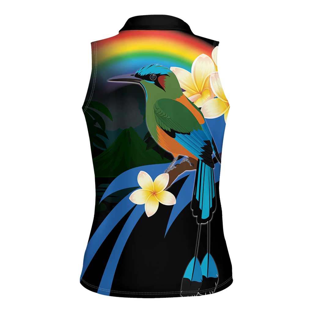 Nicaragua Independence Day Women Sleeveless Polo Shirt En Dios confiamos - Wonder Print Shop