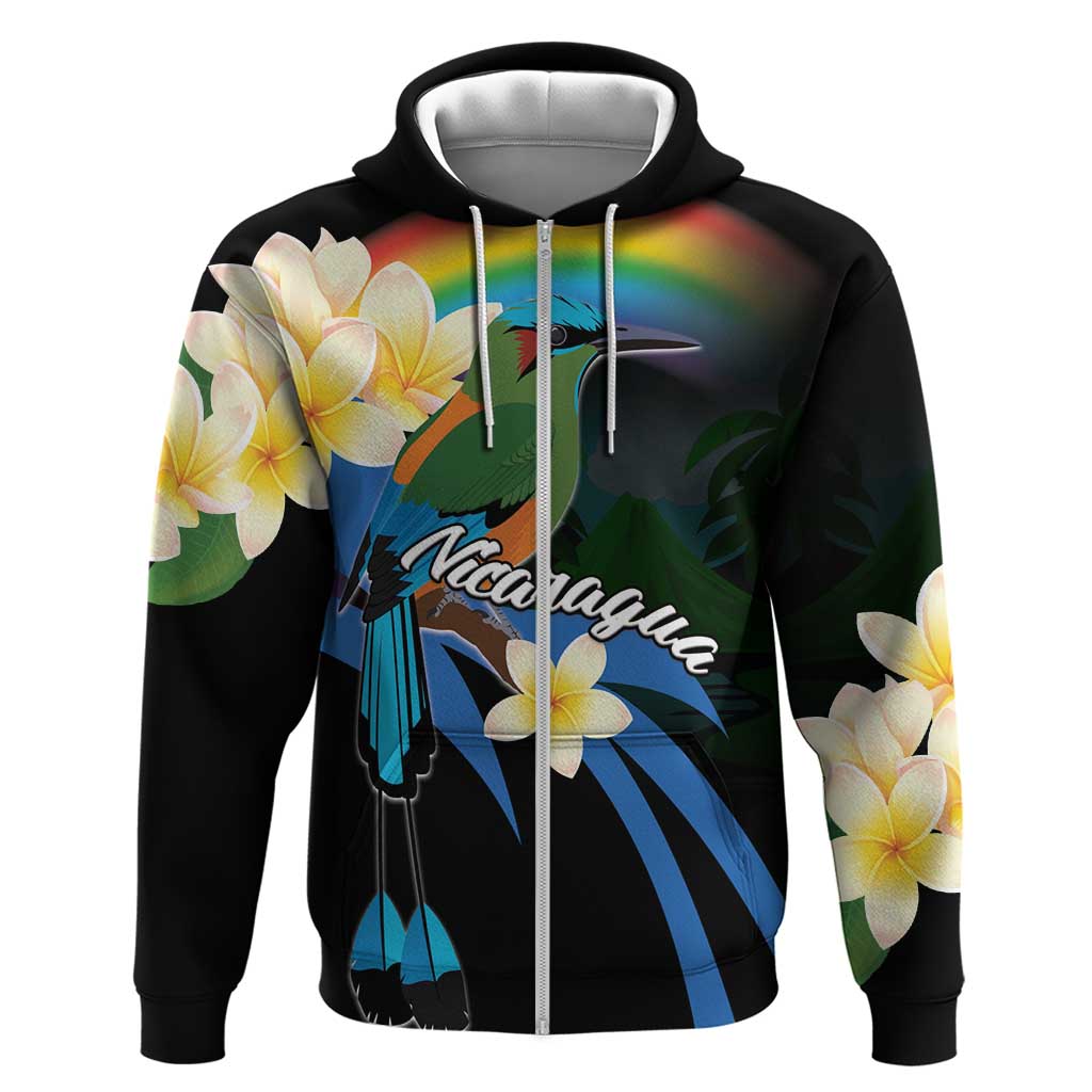 Nicaragua Independence Day Zip Hoodie En Dios confiamos - Wonder Print Shop
