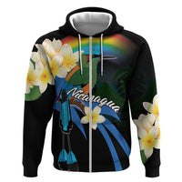 Nicaragua Independence Day Zip Hoodie En Dios confiamos - Wonder Print Shop