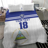 Custom Nicaragua Football Bedding Set La Azul y Blanco - Wonder Print Shop