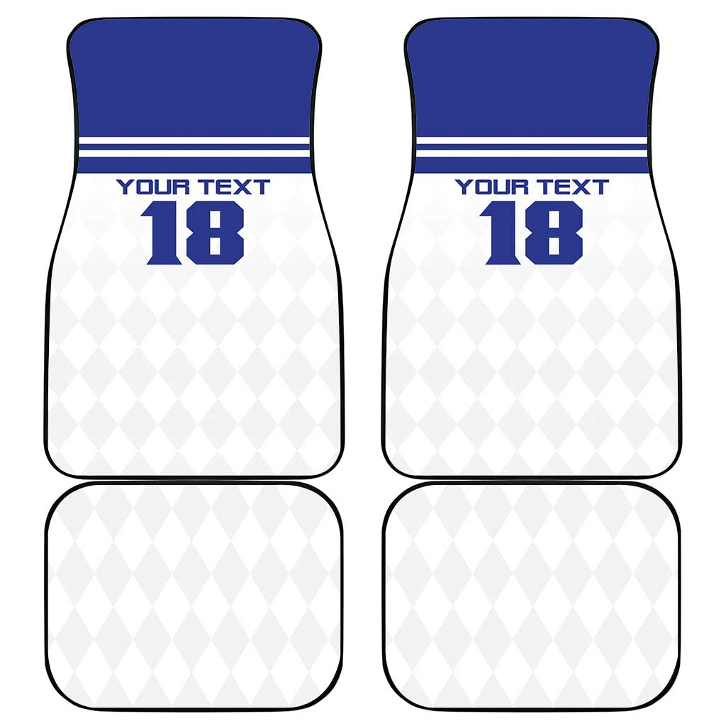 Custom Nicaragua Football Car Mats La Azul y Blanco - Wonder Print Shop