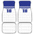 Custom Nicaragua Football Car Mats La Azul y Blanco - Wonder Print Shop