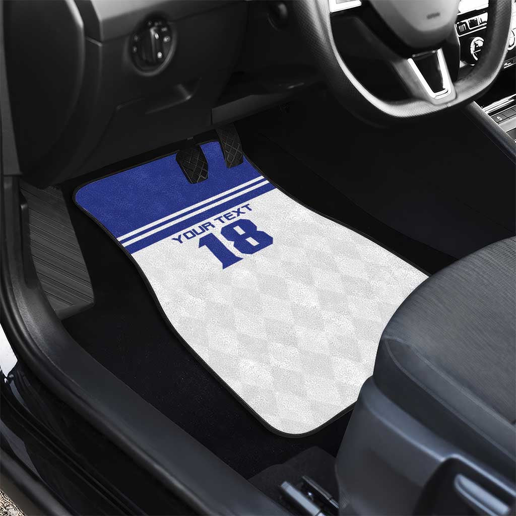 Custom Nicaragua Football Car Mats La Azul y Blanco - Wonder Print Shop