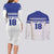 Custom Nicaragua Football Couples Matching Long Sleeve Bodycon Dress and Long Sleeve Button Shirt La Azul y Blanco - Wonder Print Shop
