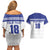 Custom Nicaragua Football Couples Matching Off Shoulder Short Dress and Hawaiian Shirt La Azul y Blanco - Wonder Print Shop