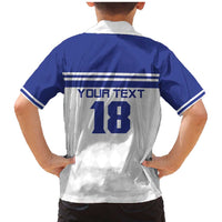 Custom Nicaragua Football Family Matching Mermaid Dress and Hawaiian Shirt La Azul y Blanco - Wonder Print Shop