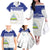 Custom Nicaragua Football Family Matching Off The Shoulder Long Sleeve Dress and Hawaiian Shirt La Azul y Blanco - Wonder Print Shop