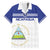 Custom Nicaragua Football Family Matching Off Shoulder Maxi Dress and Hawaiian Shirt La Azul y Blanco - Wonder Print Shop