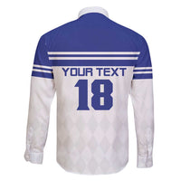 Custom Nicaragua Football Family Matching Off Shoulder Short Dress and Hawaiian Shirt La Azul y Blanco - Wonder Print Shop