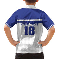 Custom Nicaragua Football Family Matching Puletasi and Hawaiian Shirt La Azul y Blanco - Wonder Print Shop