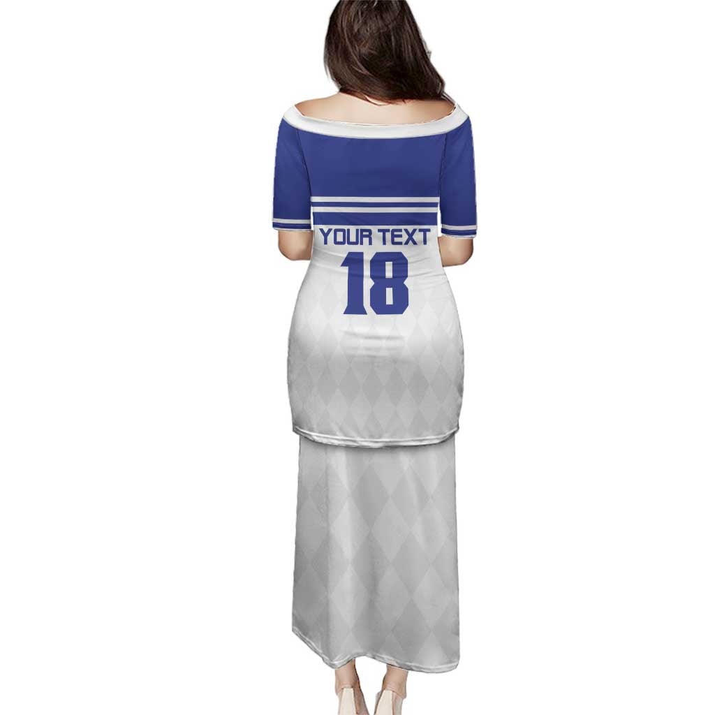 Custom Nicaragua Football Family Matching Puletasi and Hawaiian Shirt La Azul y Blanco - Wonder Print Shop