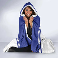 Custom Nicaragua Football Hooded Blanket La Azul y Blanco - Wonder Print Shop