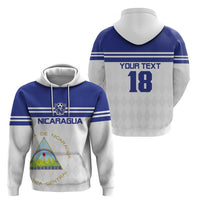 Custom Nicaragua Football Hoodie La Azul y Blanco - Wonder Print Shop