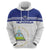 Custom Nicaragua Football Hoodie La Azul y Blanco - Wonder Print Shop