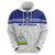 Custom Nicaragua Football Hoodie La Azul y Blanco - Wonder Print Shop