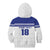 Custom Nicaragua Football Kid Hoodie La Azul y Blanco - Wonder Print Shop