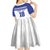 Custom Nicaragua Football Kid Short Sleeve Dress La Azul y Blanco - Wonder Print Shop