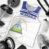 Custom Nicaragua Football Men Tank Top La Azul y Blanco - Wonder Print Shop