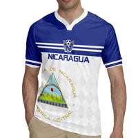 Custom Nicaragua Football Rugby Jersey La Azul y Blanco - Wonder Print Shop